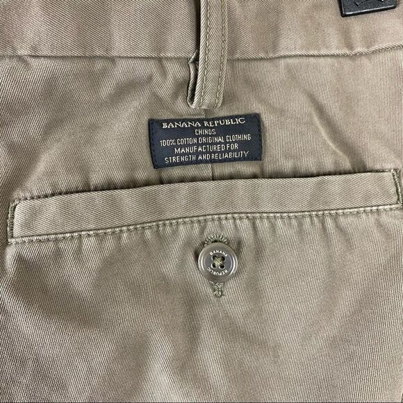Banana Republic 100% cotton Dawson chino tan color sz 38x34 - Picture 7 of 7